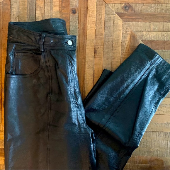 Vintage real leather pants - Picture 1 of 6
